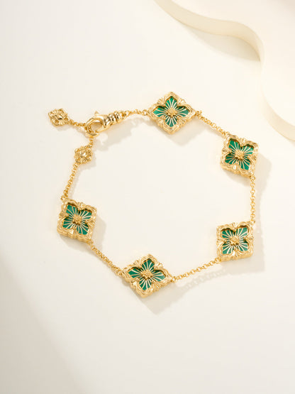 [⭐Veyra]B.C.L ENAMELED Five-Flower Bracelet（Various Colors)