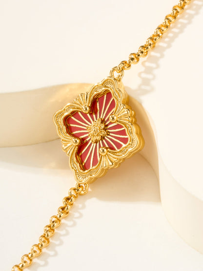 [⭐Veyra]B.C.L ENAMELED One-Flower Bracelet（Various Colors)