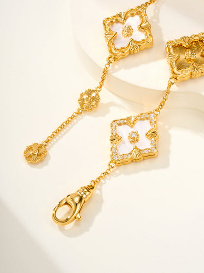[⭐Veyra]B.C.L ENAMELED Five-Flower Bracelet（Various Colors) BIG SIZE
