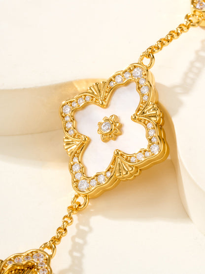 [⭐Veyra]B.C.L ENAMELED Five-Flower Bracelet（Various Colors) BIG SIZE