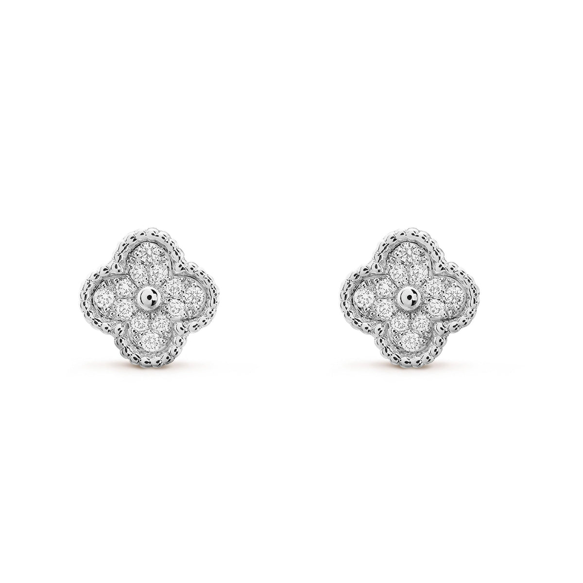 [⭐Veyra]CLOVER MINI DIAMOND STUD EARRINGS