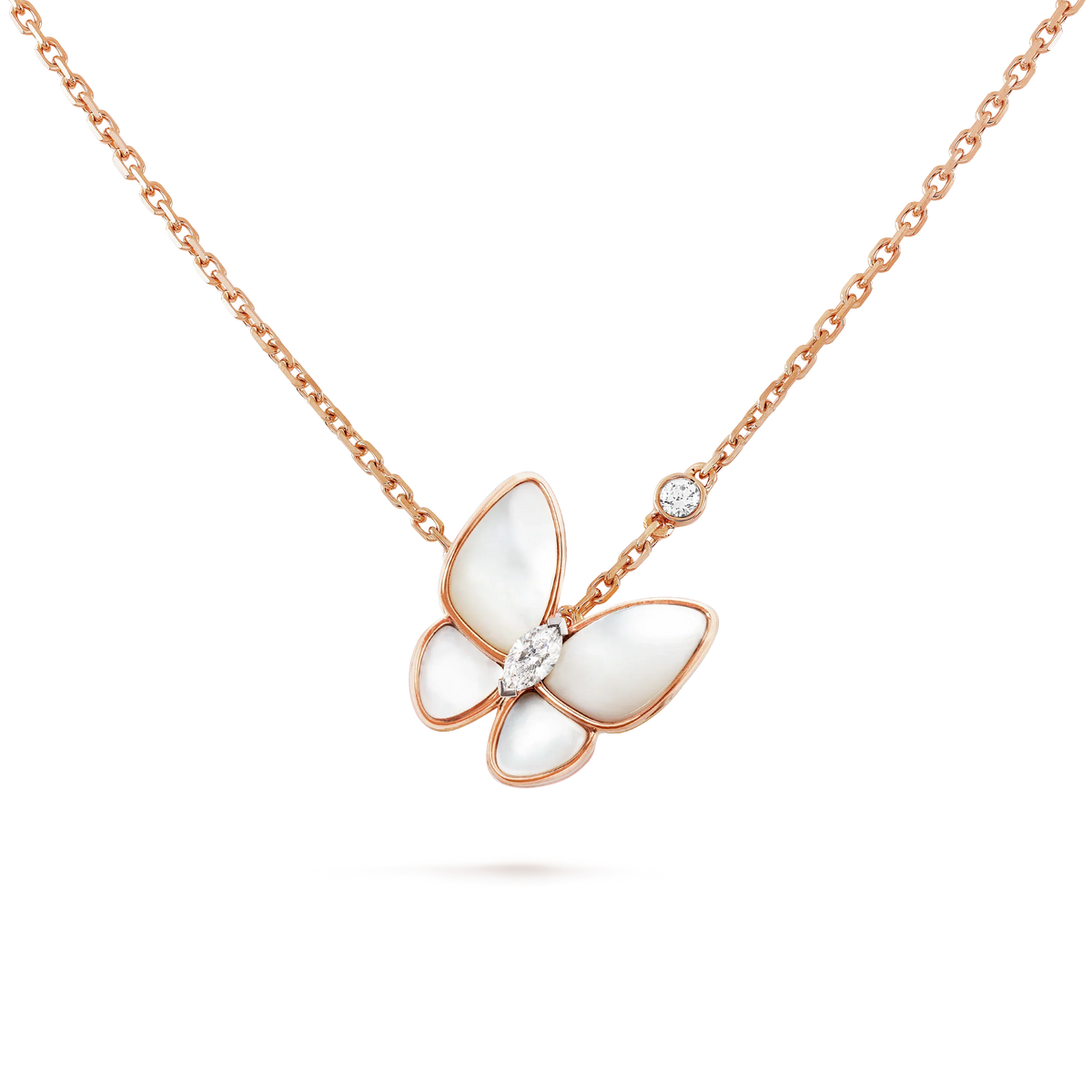 [⭐Veyra]BUTTERFLY MOP DIAMOND NECKLACE