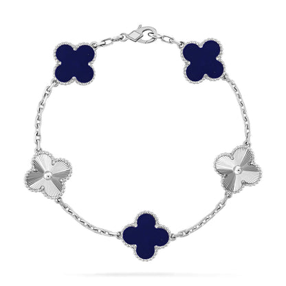 [⭐Veyra]CLOVER 5 MOTIF LAPIS LAZULI BRACELET COLLECTION
