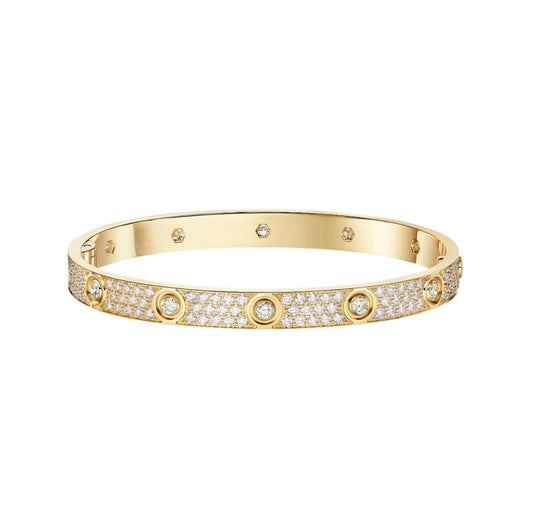[⭐Veyra]LOVE BRACELET 6.1MM DIAMOND-PAVED 10 BIG DIAMONDS