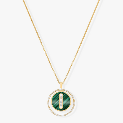 [⭐Veyra]Demo MOVE 3 DIAMOND MALACHITE GOLD DIAMOND NECKLACE