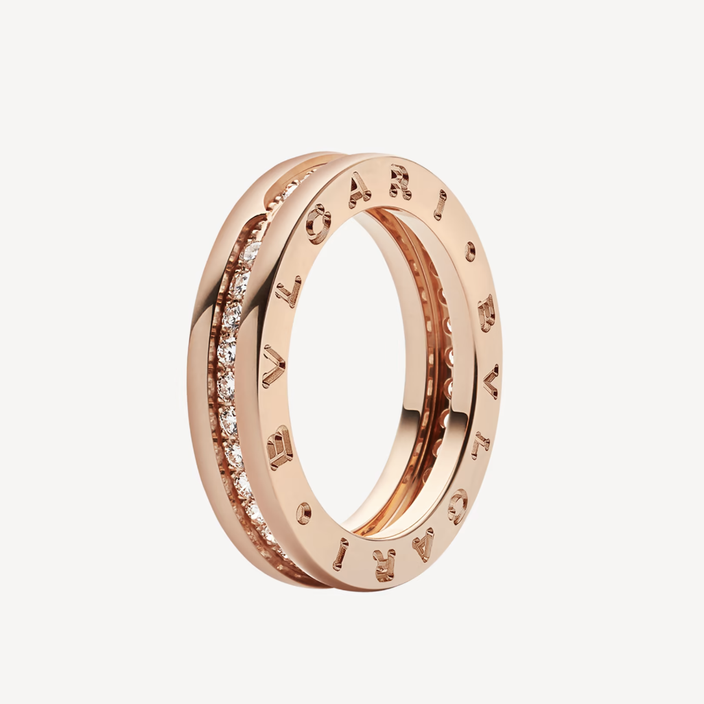 [⭐Veyra]ZERO 1 ONE-BAND PAVED DIAMONDS ON THE SPIRAL RING