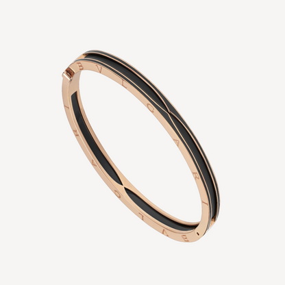 [⭐Veyra]ZERO 1 PINK GOLD WITH MATTE BLACK CERAMIC BRACELET