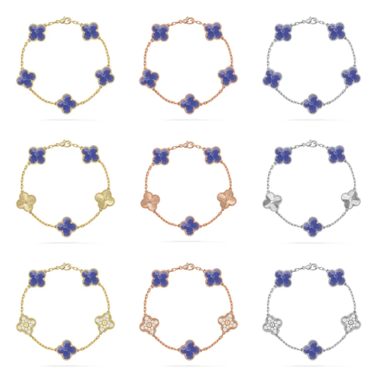 [⭐Veyra]CLOVER 5 MOTIF BLUE VEINS BRACELET COLLECTION