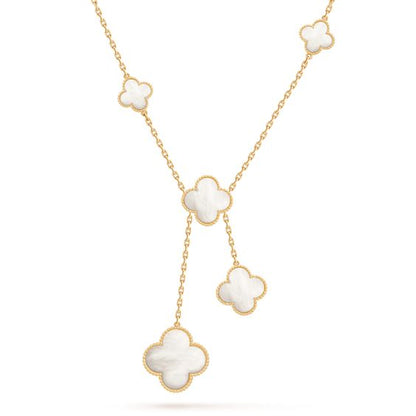 [⭐Veyra]CLOVER MOTHER OF PEARL NECKLACE 6 MOTIF