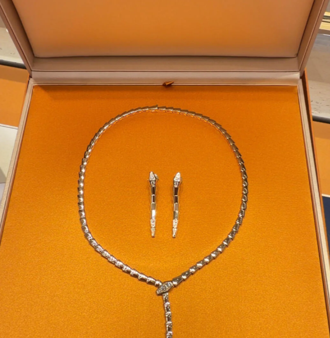 [⭐Veyra]NEW！SERPENT DIAMOND NECKLACE