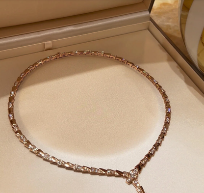 [⭐Veyra]NEW！SERPENT DIAMOND NECKLACE