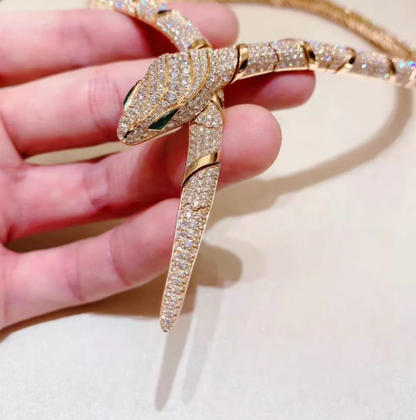[⭐Veyra]HAUTE COUTURE GOLD SERPENTI NECKLACE