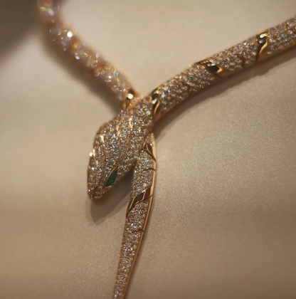 [⭐Veyra]HAUTE COUTURE GOLD SERPENTI NECKLACE