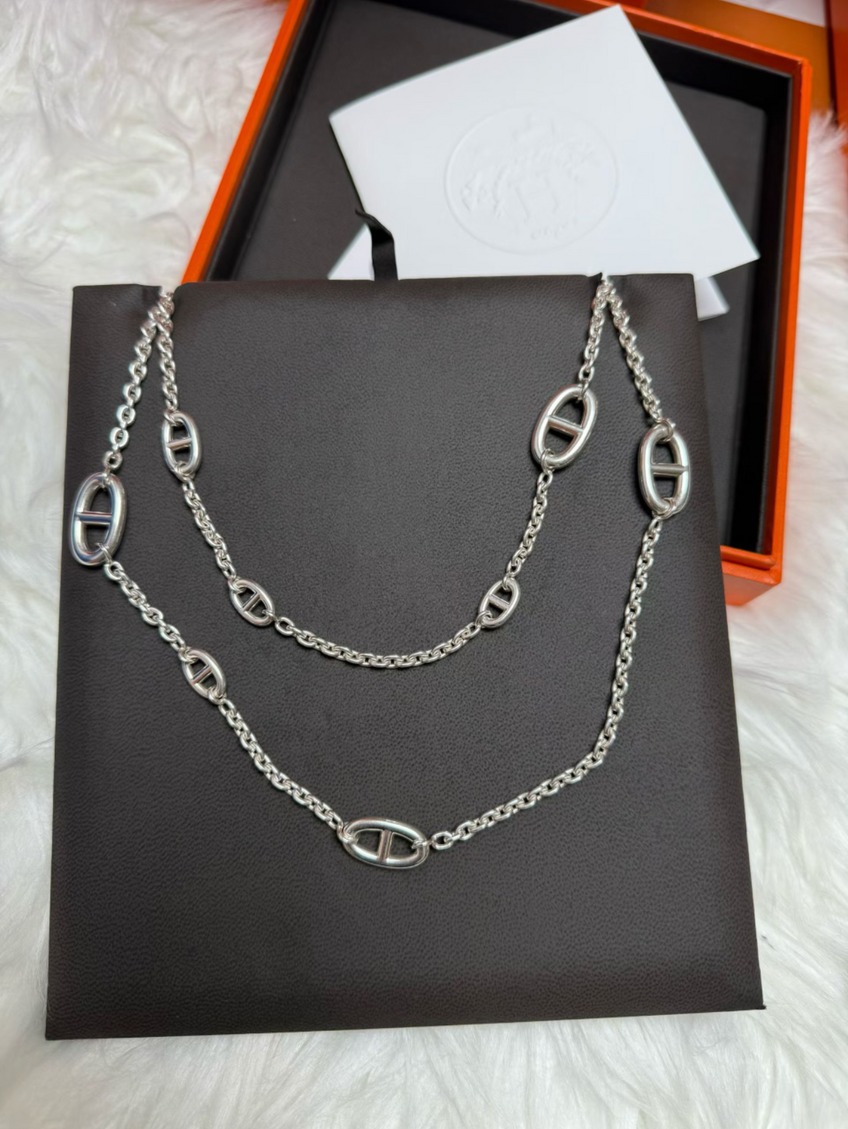 [⭐Veyra]Classic Silver Sweater Chain