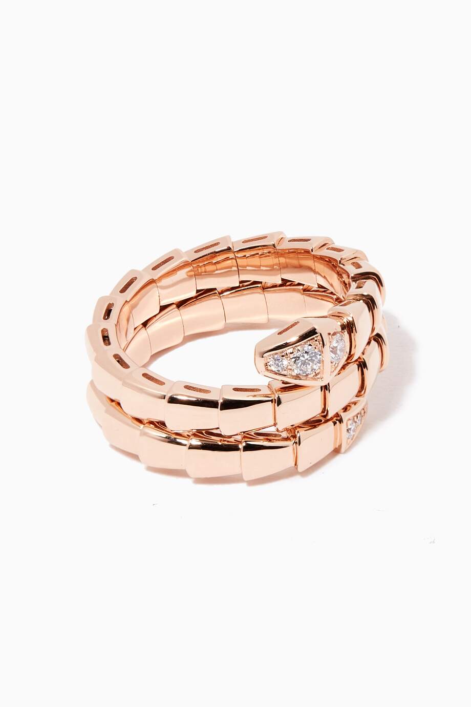[⭐Veyra]SERPENTS DOUBLE ROW DIAMOND RING