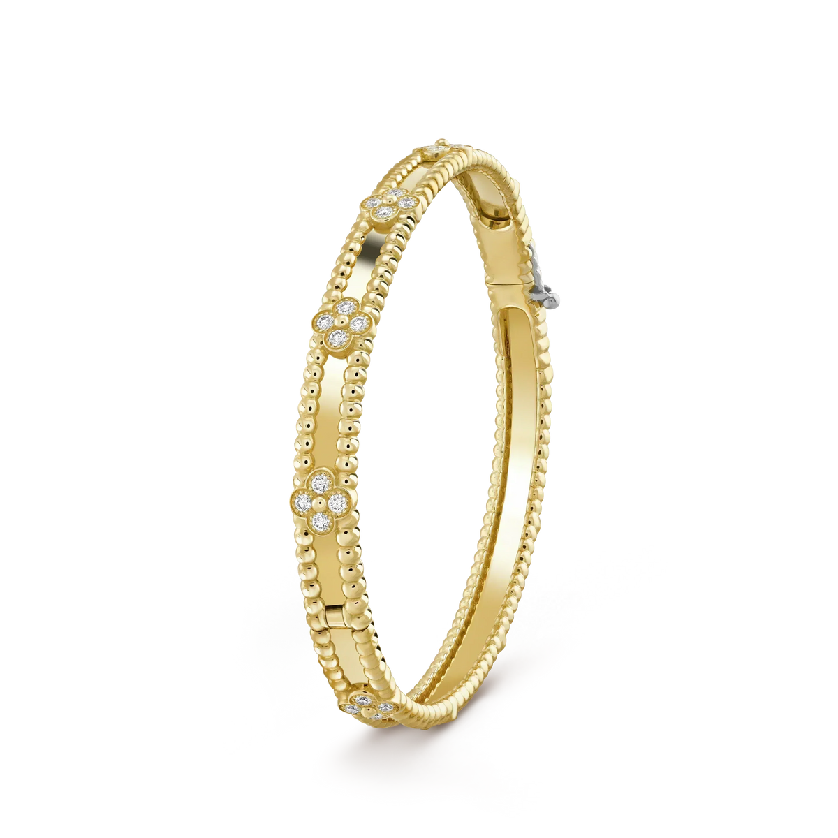 [⭐Veyra]CLOVER BRACELET 4MM DIAMONDS