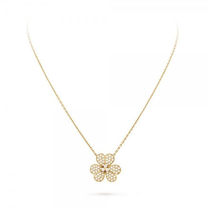 [⭐Veyra]FLOWER DIAMOND NECKLACE