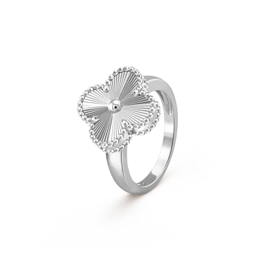 [⭐Veyra]CLOVER SILVER RING