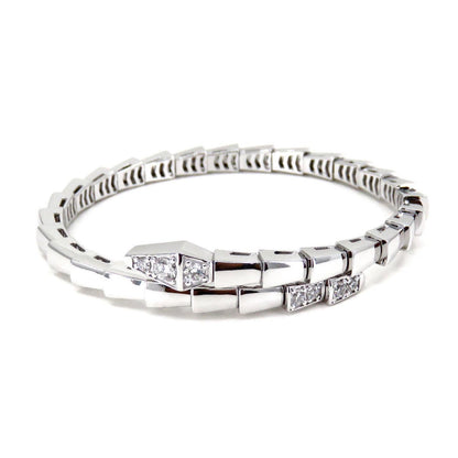 [⭐Veyra]SERPENTI BRACELET DIAMONDS SILVER