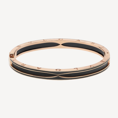 [⭐Veyra]ZERO 1 PINK GOLD WITH MATTE BLACK CERAMIC BRACELET