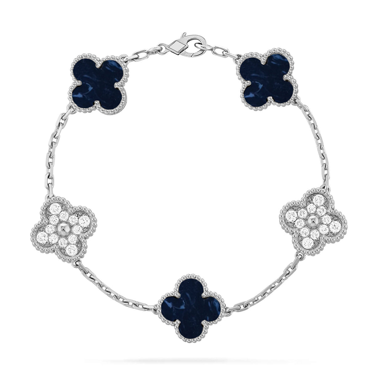 [⭐Veyra]CLOVER 5 MOTIF PIETERSITE BRACELET COLLECTION