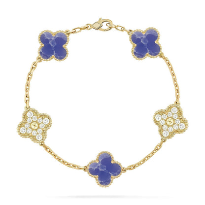 [⭐Veyra]CLOVER 5 MOTIF BLUE VEINS BRACELET COLLECTION