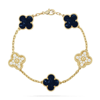 [⭐Veyra]CLOVER 5 MOTIF PIETERSITE BRACELET COLLECTION
