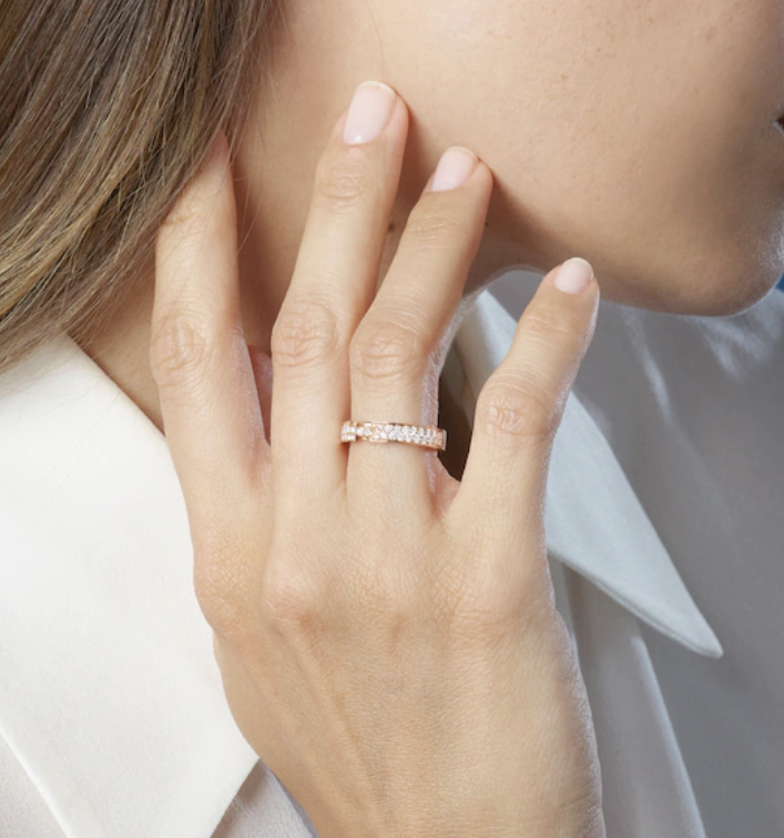 [⭐Veyra]ALLIANCE LIENS VIDENCE PAVED DIAMOND 4MM RING