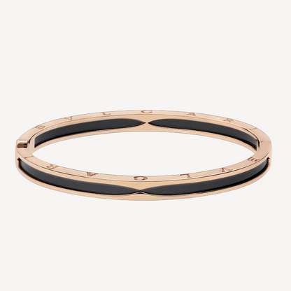 [⭐Veyra]ZERO 1 PINK GOLD WITH BLACK CERAMIC BRACELET