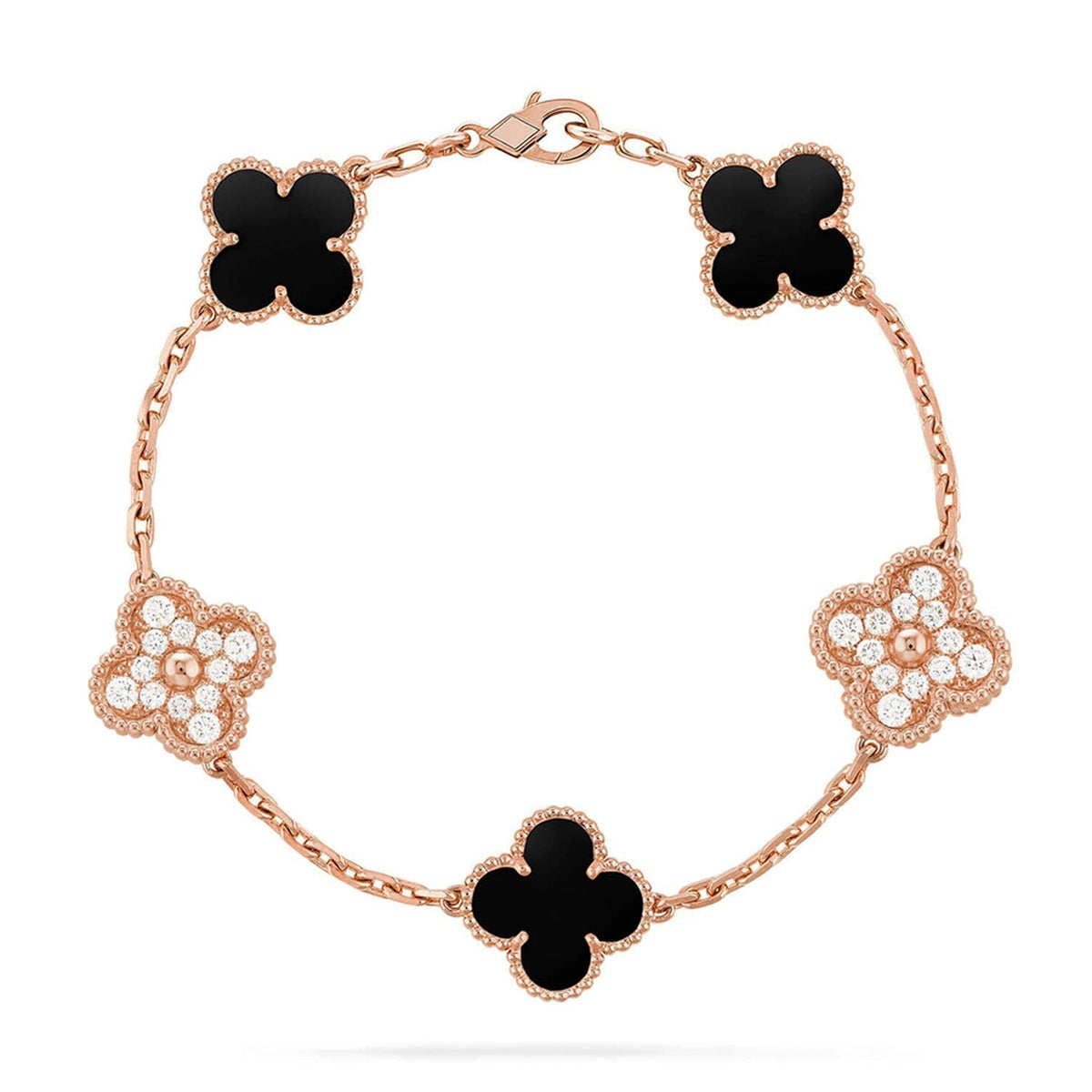 [⭐Veyra] CLOVER 5 MOTIF ONYXS BRACELET COLLECTION