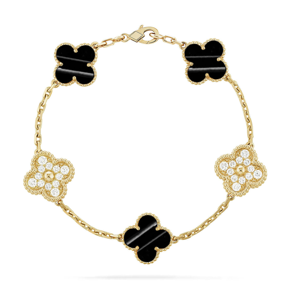 [⭐Veyra] CLOVER 5 MOTIF PULSAR STONE BRACELET COLLECTION