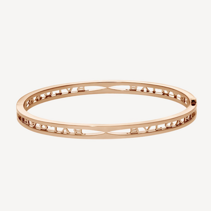 [⭐Veyra]ZERO 1 SPIRAL LOGO PINK GOLD BRACELET