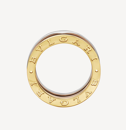 [⭐Veyra]ZERO 1 THREE-BAND ROSE WHITE AND YELLOW RING