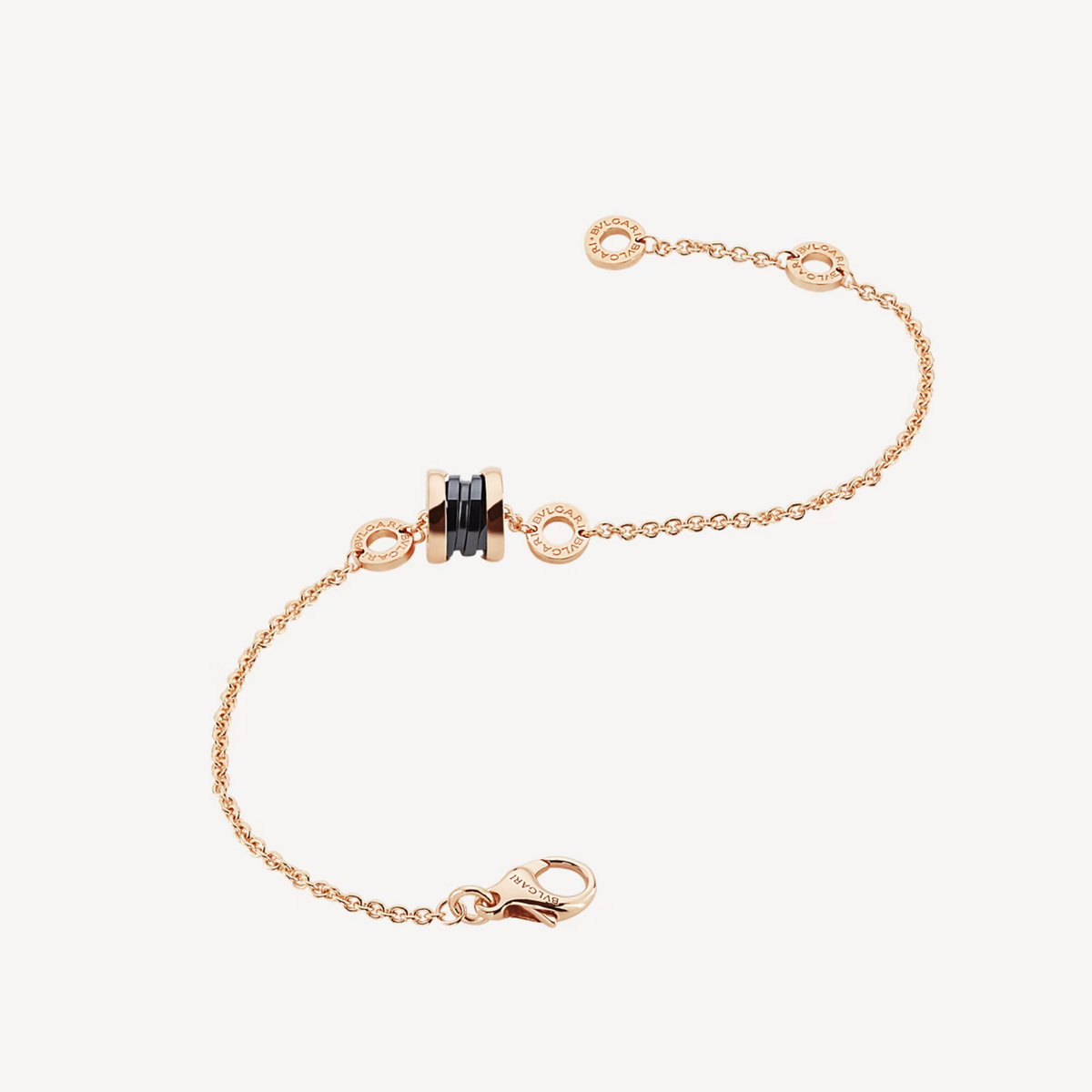 [⭐Veyra]ZERO 1 SOFT PINK GOLD AND BLACK CERAMIC BRACELET