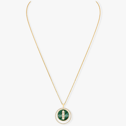 [⭐Veyra]Demo MOVE 3 DIAMOND MALACHITE GOLD DIAMOND NECKLACE