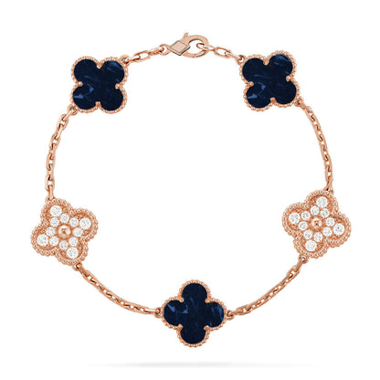 [⭐Veyra]CLOVER 5 MOTIF PIETERSITE BRACELET COLLECTION