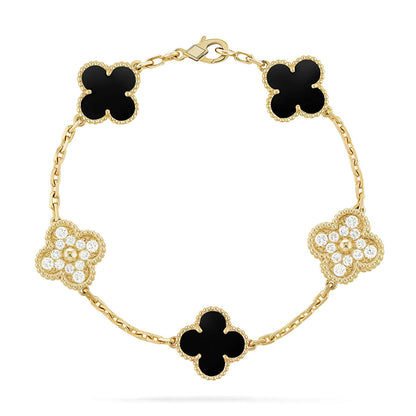 [⭐Veyra] CLOVER 5 MOTIF ONYXS BRACELET COLLECTION