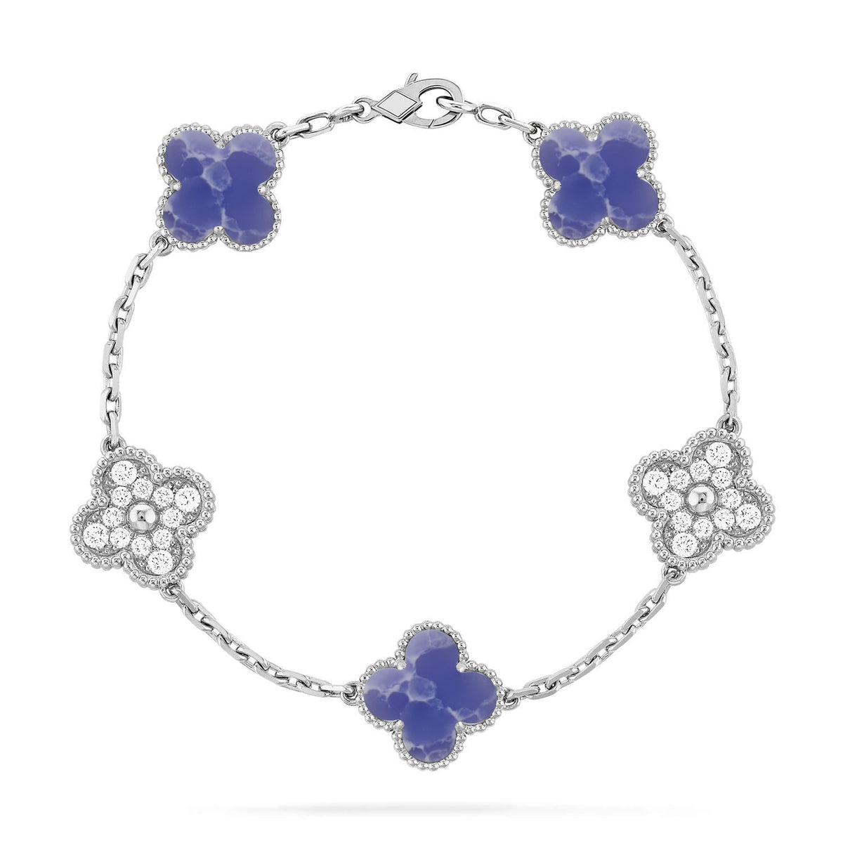[⭐Veyra]CLOVER 5 MOTIF BLUE VEINS BRACELET COLLECTION