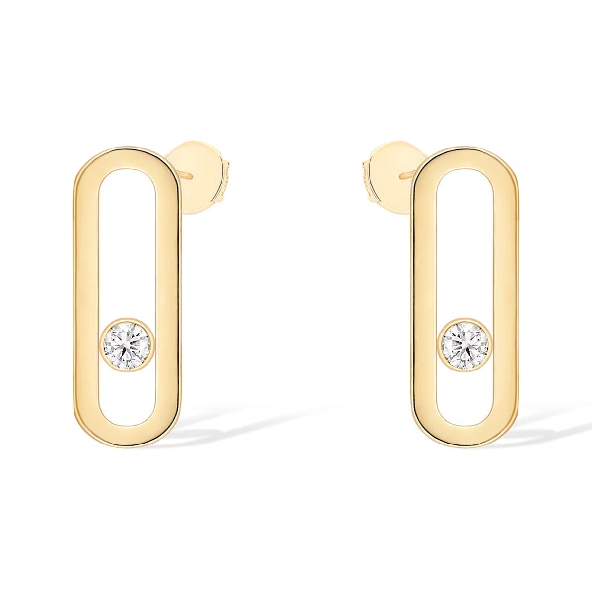 [⭐Veyra]MOVE UNO SMALL 1 DIAMOND EARRINGS