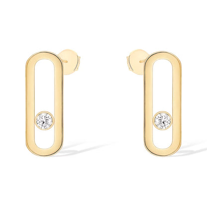 [⭐Veyra]MOVE UNO SMALL 1 DIAMOND EARRINGS