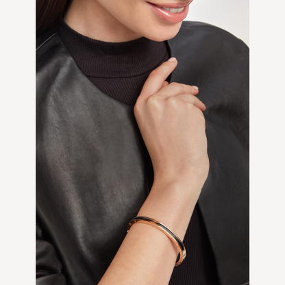 [⭐Veyra]ZERO 1 PINK GOLD WITH BLACK CERAMIC BRACELET