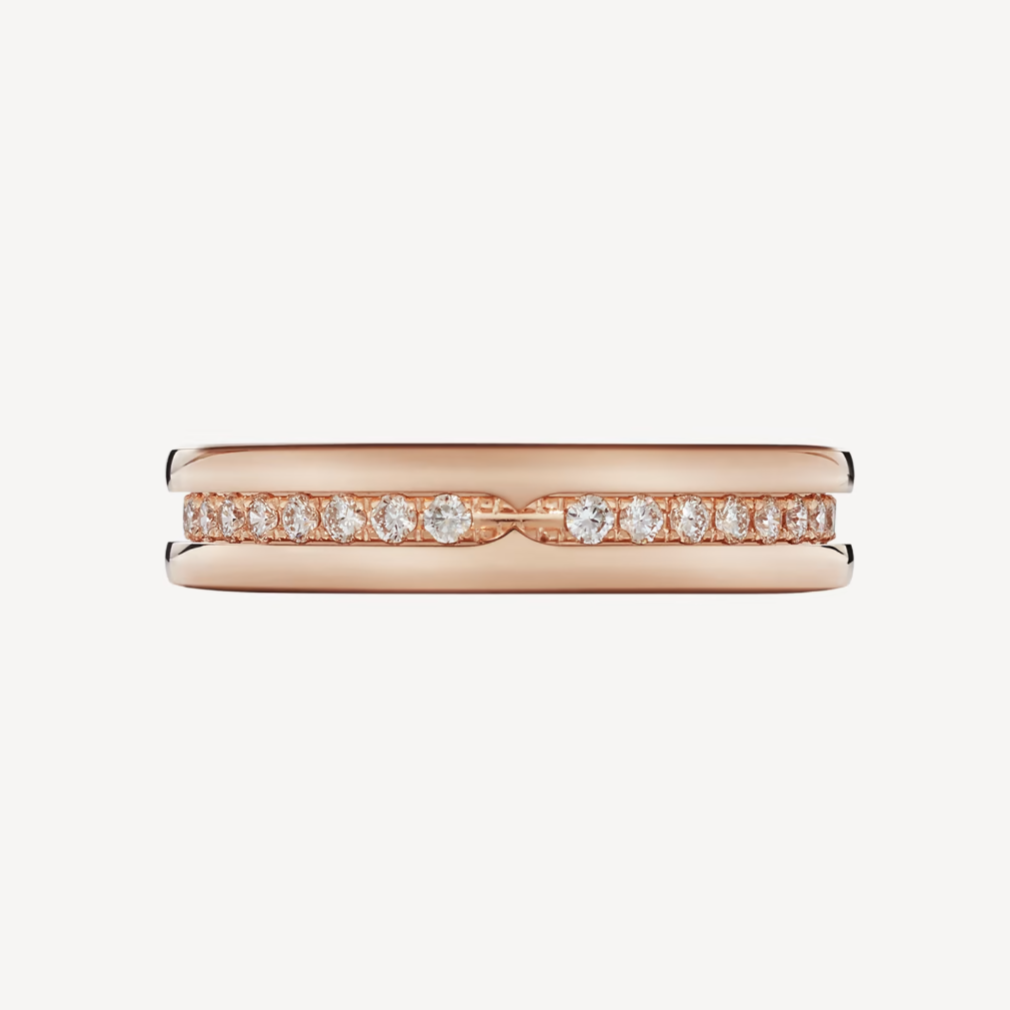 [⭐Veyra]ZERO 1 ONE-BAND PAVED DIAMONDS ON THE SPIRAL RING