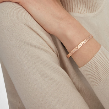 [⭐Veyra]ZERO 1 PINK GOLD 12 DIAMONDS BRACELET