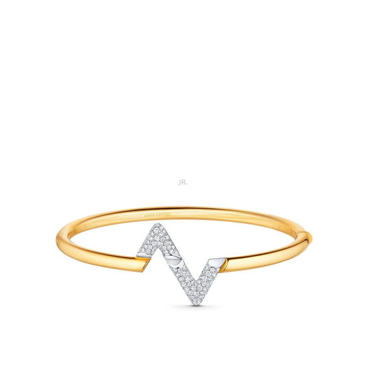 [⭐Veyra]VOLTE UPSITE DOWN GOLD DIAMOND BRACELET