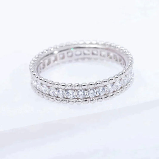 [⭐Veyra]PERLEE DIAMOND SILVER RING