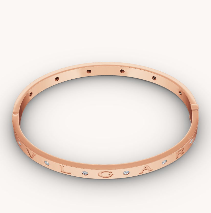 [⭐Veyra]ZERO 1 PINK GOLD 12 DIAMONDS BRACELET