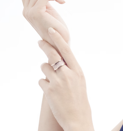 [⭐Veyra]ZERO 1 WITH PAVED DIAMONDS ON THE SPIRAL RING