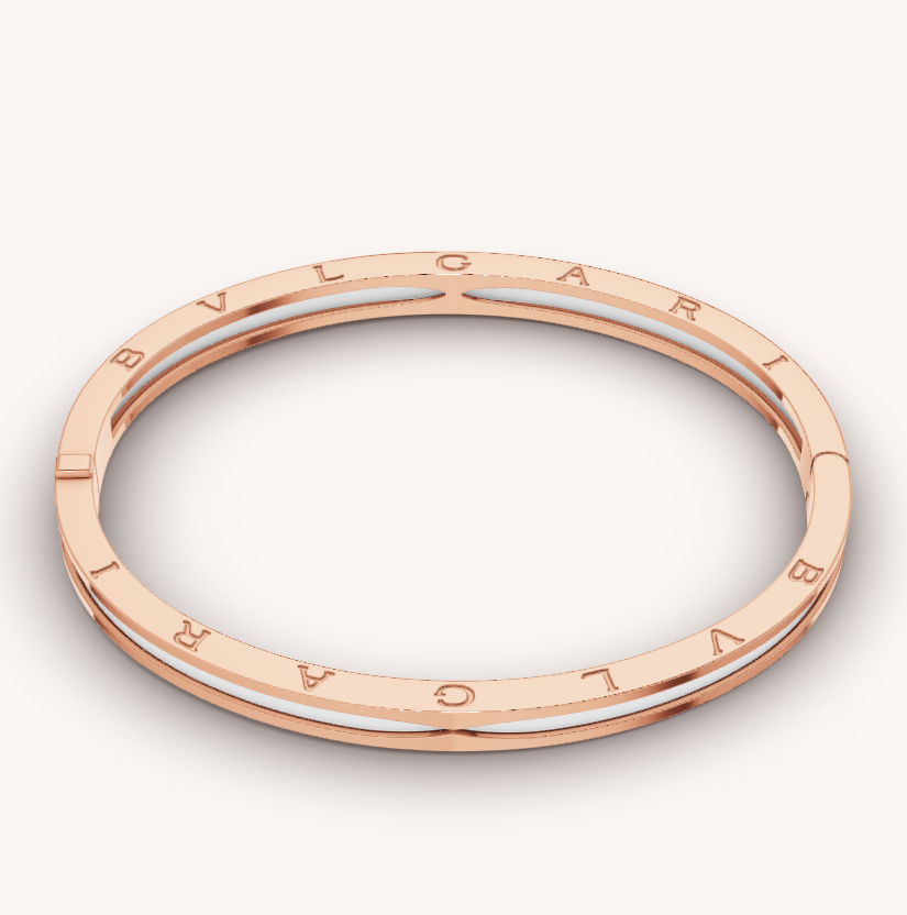[⭐Veyra]ZERO 1 PINK GOLD WITH WHITE CERAMIC BRACELET