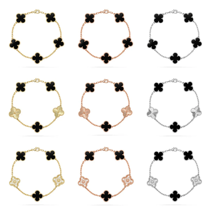 [⭐Veyra] CLOVER 5 MOTIF ONYXS BRACELET COLLECTION