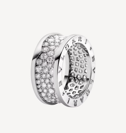 [⭐Veyra]ZERO 1 WITH PAVED DIAMONDS ON THE SPIRAL RING